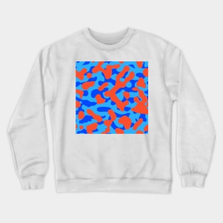 Abstract Orange Crewneck Sweatshirt
